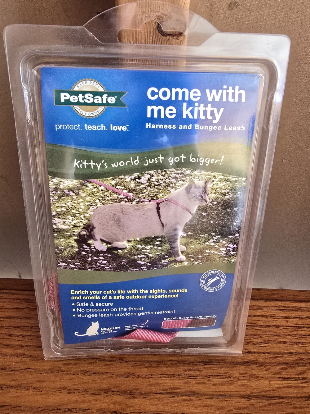PetSafe Come With Me Kitty Harness and Bungee Leash in Pink